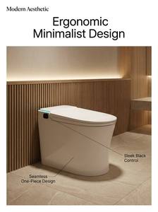 Toilette Intelligente Tout-en-un pour la Maison, Modèle à Couvercle Automatique, Siège Standard et Grand Format, Pression d'Eau Indépendante - Product Image 6