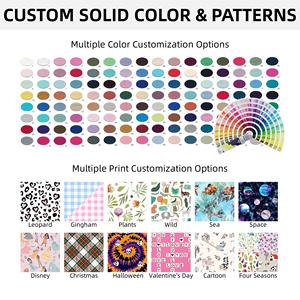 Set Abito e Pantaloni per Bambina con Maniche a Sbuffo in 95% Bambù e 5% Spandex, Outfit Floreale Traspirante per Primavera Estate - Product Image 4