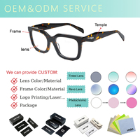 Lunettes optiques en acétate faites à la main sur mesure pour femmes, grande monture, style populaire, lunettes classiques, fournisseur d'usine, vente en gros, ODM, OEM