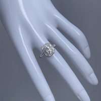 Bague de mariage éternité ovale 6x8mm 1,5 carat couleur D en moissanite pour femme, en argent 925, design ajouré élégant et luxueux