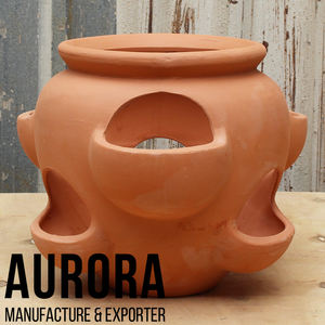 Jardinière décorative d'intérieur en terre cuite faite à la main vietnamienne avec logo personnalisé - Product Image 3