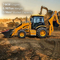 Backhoe Loader Caterpillar CAT 420F Bekas Berkualitas Tinggi Tahun 2025, Kaki Tipe H, 5.8 Ton, untuk Konstruksi