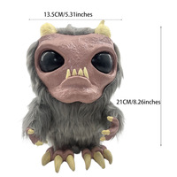 Peluche Alien Cartoonish d'Halloween 20cm, Fait Main, Accessoire d'Horreur, Jouet Décoratif en Coton PP