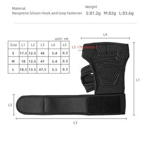 Protecteur de main personnalisé pour femmes et hommes Sangles de poignet à demi-doigts Gants d'haltérophilie antidérapants - Product Image 6