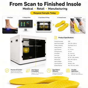 Machine d'impression 3D médicale double station à succès avec interface USB pour orthèses de pied et semelles intérieures, <span class=keywords><strong>scanner</strong></span> de pied en stock - Product Image 2