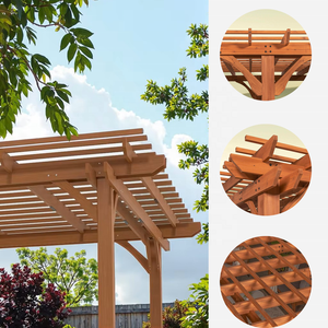 Pergola <span class=keywords><strong>de</strong></span> <span class=keywords><strong>Jardin</strong></span> Extérieure Design, Pavillon ou Gazebo Élégant pour un Ombrage Durable et un Espace <span class=keywords><strong>de</strong></span> Détente - Product Image 2