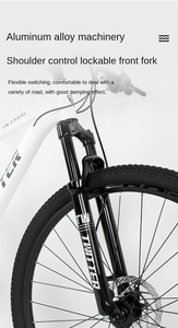 Bicicleta de Montaña MT390 en Oferta, 24 Velocidades, Doble Freno de Disco, Cuadro de Aleación de Aluminio, Horquilla de Suspensión Cómoda, Bicicleta Todoterreno - Product Image 4