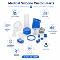 Pièces en caoutchouc silicone personnalisées, moulage par compression silicone, outillage de moulage pour accessoires médicaux OEM ODM