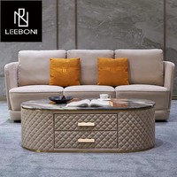 Table basse de luxe moderne nordique Table basse créative de concepteur Table basse centrale ronde