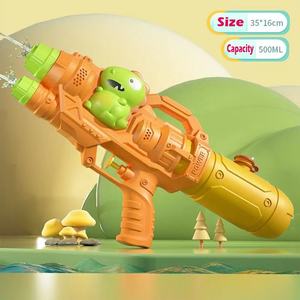 के डायनासोर नया डबल नोजल हाथ बच्चे के लिए शक्तिशाली पानी की बंदूक, 35 सेमी गर्मी आउटडोर स्क्वैर्ट बंदूक, बच्चों के आउटडोर शूटिंग खेल - Product Image 3