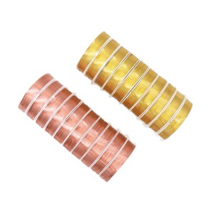 Fil de cuivre pour la fabrication de bijoux, argent, or 18 carats, or rose, cuivre, or clair, or KC, fil de perlage DIY fait main, vente en gros - Product Image 5