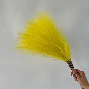 Suministros de Jardín, Ramo de <span class=keywords><strong>Flores</strong></span> Secas de Múltiples Colores, Elegante Decoración para Bodas de Otoño, Hierba de Pampas Artificial - Product Image 5
