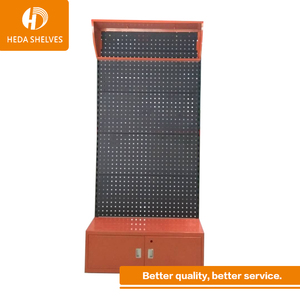 Tùy chỉnh cửa hàng bán lẻ xoay đôi hai mặt pegboard hiển thị đứng, <span class=keywords><strong>peg</strong></span> móc hiển thị truy cập, bảng đầu hiển thị giá - Product Image 6