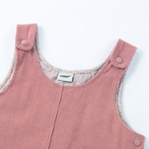 Kadife düz renk sonbahar yürümeye başlayan giysi kıyafet çocuk tulumları pantolon tulum Unisex organik bebek giysileri ile cepler
