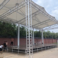 Estructura de armazón de aluminio para eventos, fiestas, espectáculos, conciertos al aire libre, escenario de exhibición y arco de armazón con tornillos