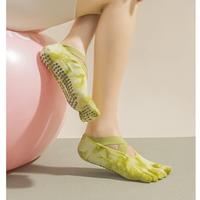 Chaussettes de yoga et de Pilates pour femmes, à bout en dentelle, dégradé de couleurs, absorbantes, respirantes, antidérapantes, pour la vente en gros