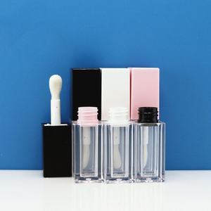 Luxury 5ml Sustainable <b>Plastic</b> Cosmetic Packaging Empty Square <b>Tubes</b> Screw Cap Eco Friendly Custom Logo Lip Gloss <b>Tube</b> - Product Image 3