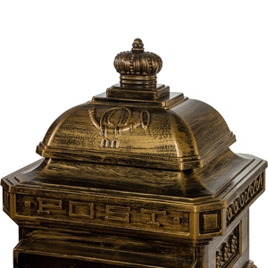 Boîte <span class=keywords><strong>aux</strong></span> <span class=keywords><strong>lettres</strong></span> autoportante de style britannique en aluminium <span class=keywords><strong>pour</strong></span> appartement et jardin, étanche, antivol, grande capacité, <span class=keywords><strong>pour</strong></span> <span class=keywords><strong>colis</strong></span> extérieurs - Product Image 6