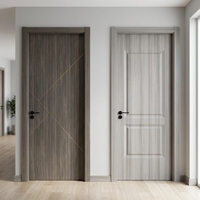 Porte WPC à double ouverture, design moderne, étanche, très vendue, pour usage commercial, portes intérieures en WPC, porte en bois creuse