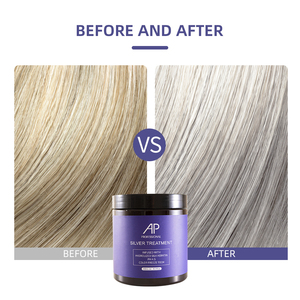 AP Factory Salon Private Label Silver Brightening Purple Shampooing Après-shampooing Masque capillaire Ensemble de soins capillaires en mousse <span class=keywords><strong>pour</strong></span> <span class=keywords><strong>cheveux</strong></span> blonds - Product Image 5