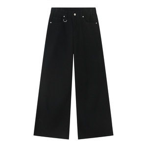 Vaqueros de mezclilla holgados unisex de estilo vintage lavado para hombre, pantalones casuales de calle de corte recto de talla grande - Product Image 2