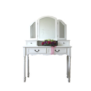 Gấp Châu Âu Tủ Quần Áo Bảng Đồ Nội Thất Phòng Ngủ Rắn Bằng Gỗ Trang Điểm Đa Chức Năng Bàn Trang Điểm Với Gương - Product Image 1