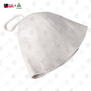 Cappello da sauna moderno in feltro di lana bianca 100% naturale Vapasauna per uomo <span class=keywords><strong>e</strong></span> donna, berretto spesso in feltro per saune a vapore in appartamenti <span class=keywords><strong>e</strong></span> ville - Product Image 3
