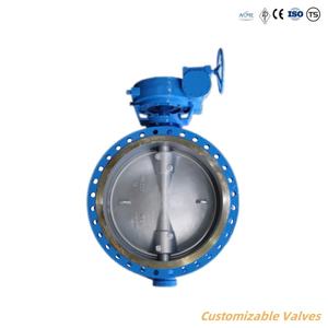 صمام فراشة Ptfe من حديد الدكتايل الناعم <span class=keywords><strong>PN10</strong></span> ، صمام فراشة يدوي من الفولاذ المقاوم للصدأ ، صمام فراشة مبطن بالفلور - Product Image 6