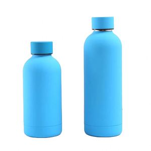Bouteille d'eau sportive en acier inoxydable à double paroi isolée, 500 ml, bouche ronde, thermos à vide - Product Image 4