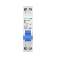 Interruptor Automático Diferencial RCBO Tipo AC de 18MM, 4.5KA, 1P+N, 6-40A, 230V/240V, Protección Contra Fugas de Corriente de 30mA, PYL2 PNYUHO
