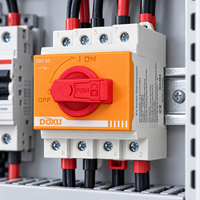 Interrupteur isolateur CC photovoltaïque 32A 1000V sur rail DIN pour application de boîtier de combinaison solaire photovoltaïque