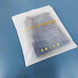 عالية الجودة مخصصة شعار واضح ماتي متجمد البريدي قفل ملابس داخلية من البلاستيك زيبر بيكيني السباحة علب لتغليف الملابس حقيبة