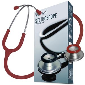 Stéthoscope OTICA à double tête en acier inoxydable - Garantie de 5 ans, dispositif médical de classe I pour les infirmières, les étudiants en soins infirmiers - Product Image 1