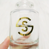 Autocollant de logo en métal transparent de précision électroformé personnalisé |   Étiquette adhésive ultra-fine en nickel pour emballage de luxe
