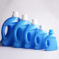 Logo de taille personnalisée en plastique de couleur 250ml 500ml 1L 2L 3L 4L 5L Bouteilles de liquide de lessive HDPE contenant de colle pour détergent à lessive