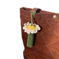 Porte-baume à lèvres fait main Amigurumi Flower Crochet Accessoire pour rouge à lèvres Crochet Porte-baume à lèvres