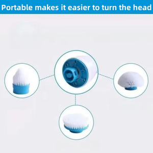 Ensemble de têtes de brosse remplaçables pour gommage 3 pièces têtes de brosse de nettoyage électrique carrelage salle de bain cuisine multi-usages utilisations <span class=keywords><strong>Turbo</strong></span> - Product Image 4