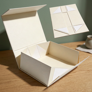 <b>Pink</b> Self Erecting <b>Gift</b> <b>Box</b> with Magnetic Closure Handle Four-Color Printed Art Paper Rectangle Shape for <b>Gift</b> Craft Packaging - Product Image 2