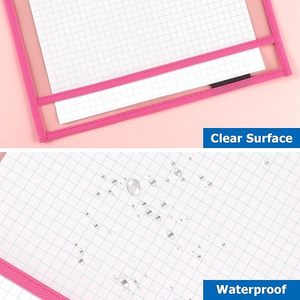 Pochettes effaçables à sec en PVC transparent personnalisées, feuilles noires réutilisables pour la salle de classe, fournitures pour enseignants, pour le dessin des enfants - Product Image 5