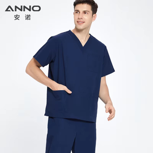 Tenues médicales unisexes ANNO de haute qualité, uniformes tissés pour hôpitaux, blouses conçues pour les médecins et les infirmières. - Product Image 3