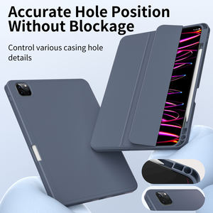 Porte-crayon intégré étui en cuir PU couverture intelligente Triple pli pour <span class=keywords><strong>Apple</strong></span> <span class=keywords><strong>iPad</strong></span> <span class=keywords><strong>Pro</strong></span> 11 Air 4/5 génération Case11 pouces - Product Image 3