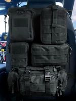 Sac de rangement tactique pour siège arrière de voiture Pioneer, sac de rangement suspendu multifonctionnel en nylon 55x37cm