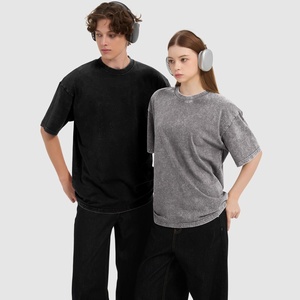 เสื้อยืดแขนสั้นทรงหลวมสไตล์สตรีท น้ำหนัก 230 กรัม ผ้าฝ้ายแท้ คอกลม ทรงหลวม  แบบเรียบ  รับสั่งทำพิเศษ  นำเข้าจากต่างประเทศ  ทันสมัย - Product Image 3