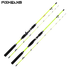 FISHGANG OEM Leurre <span class=keywords><strong>Canne</strong></span> À Pêche 1.6 m 1.8 m 2.1 m 2.4 m Fibre De Verre Souple Coulée et Spinning Cannes À Pêche Tige Souple - Product Image 1