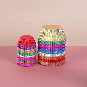 Foglio di alluminio carta da forno Muffin per Cupcake fodere usa e getta tazze da forno <span class=keywords><strong>pasticceria</strong></span> utensili da forno - Product Image 4