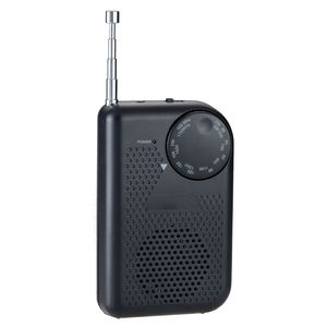 Portable AM FM <b>Radio</b> Compact Design Built in Speaker Clothing Clip 2 UM 3 <b>Battery</b> Powered 4x2.5x1.0 Inch Pocket Size - Product Image 1
