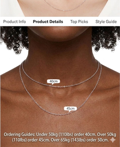 Adornos versátiles para el cuello de varios estilos, adornos de cadena para el cuello intercambiables y a la moda, ofrecidos en caja, con diseño de serpiente, semilla de melón y cuentas de estrella. - Product Image 3