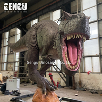 Modèle de dinosaure T-rex géant 3D pour parc à thème, simulation de dinosaure animatronique de haute qualité à vendre