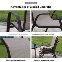 Ensembles de tables et chaises de restaurant commercial d'extérieur, mobilier de loisirs en fer tressé pour balcon et cour, chaises de plage pliantes pour jardin