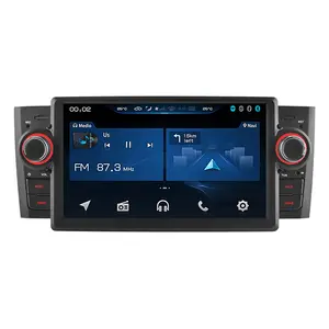8 + 128GB Android 11 destek AM Carplay Android Auto Car radyo Fiat Grande Grande Punto 2007-2012 için araba multimedya oynatıcı Ce 128G